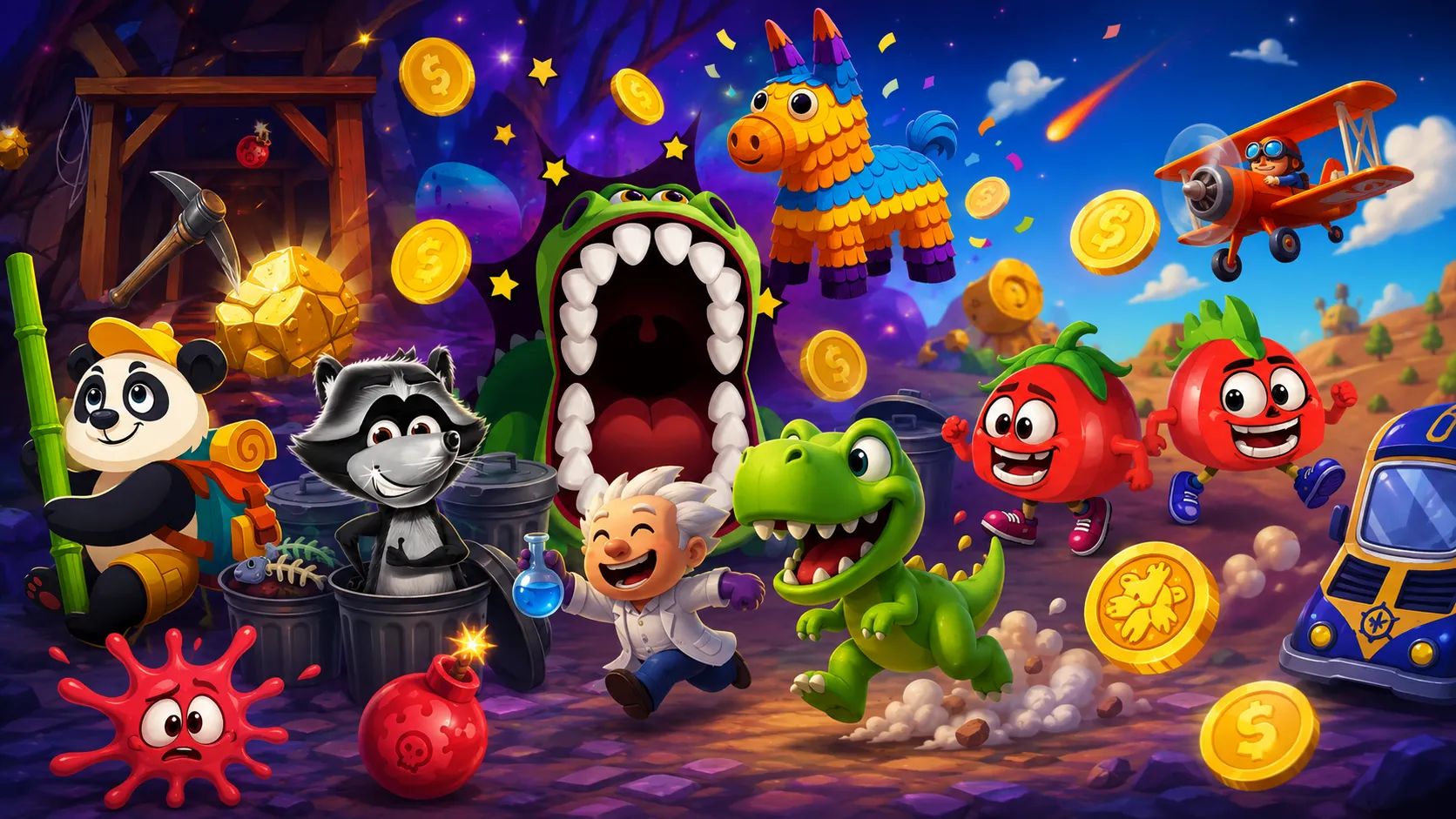 Personaggi dei minigiochi MyStake